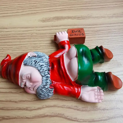 Mischievous Drunken Gnome Statue