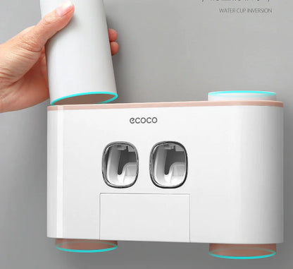 Toothpaste Squeezer, Storage Box, Toothbrush Holder Set