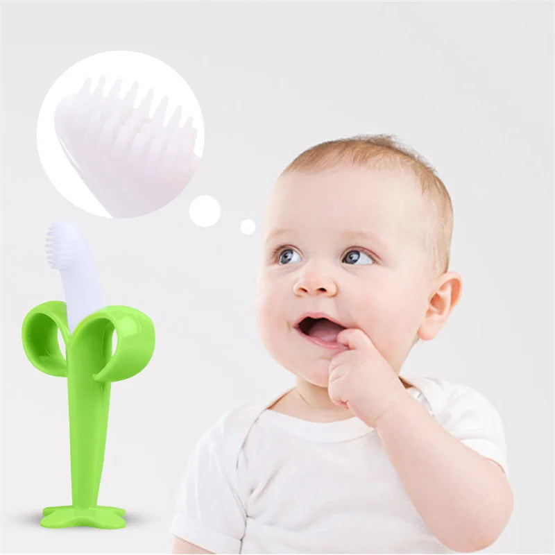 Baby Banana Teether Brush