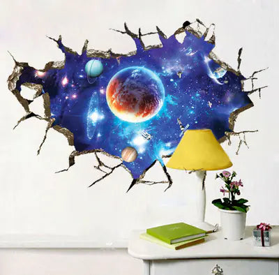 3D Space Wall Stickers - Waterproof PVC Decor