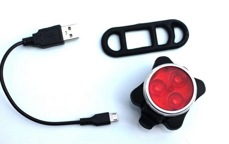 Mountain Bike Tail Light, USB Rechargeable LED Safety Light