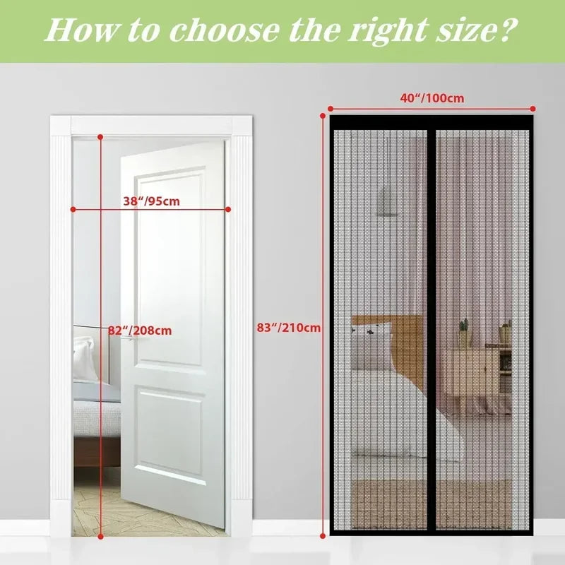 Magnetic Screen Door Curtain