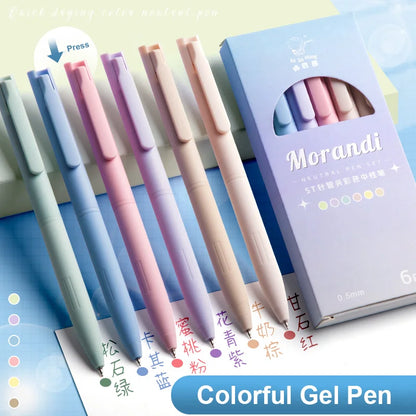 Morandi Gel Pen Set