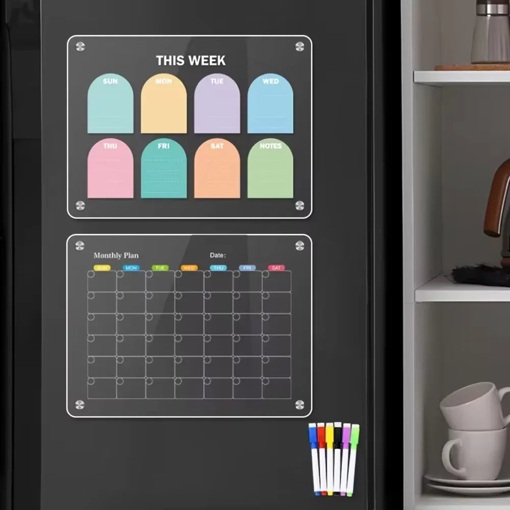 Magnetic Fridge Calendar Set