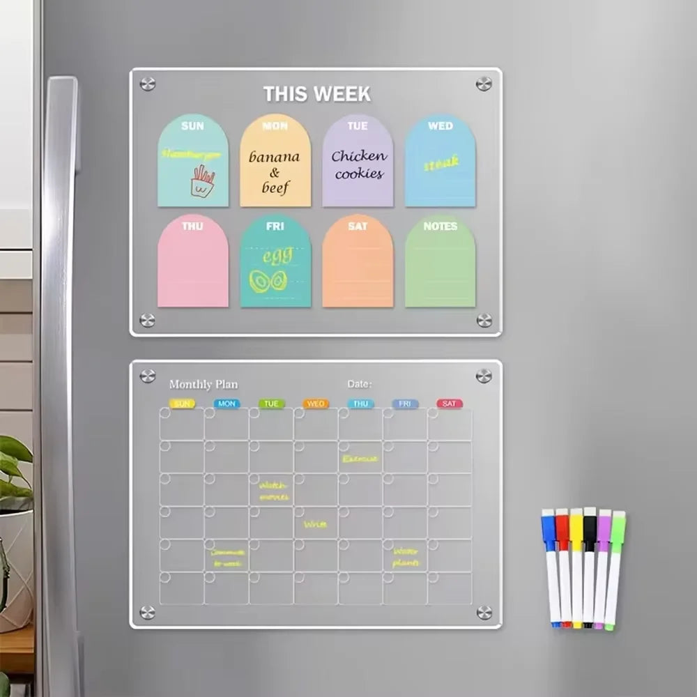 Magnetic Fridge Calendar Set