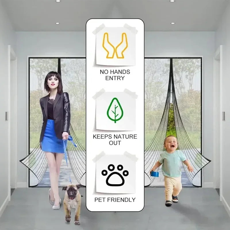 Magnetic Screen Door Curtain