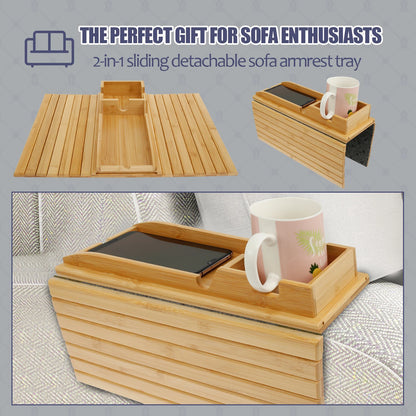 Bamboo Sofa Arm Tray