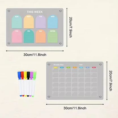 Magnetic Fridge Calendar Set