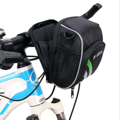 Mountain Bike Handlebar Bag - Folding Front Pouch