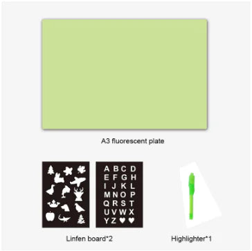 Children's Drawing Board with Fluorescent Features